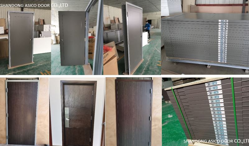 steel and wood fire door for commercial project